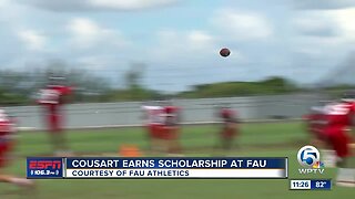 Dante Cousart surprised with scholarship by coach Kiffin 8/14