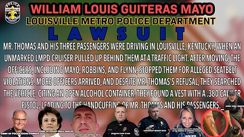 Lawsuit!! Surrounded and violated by a gang of bad cops They targeted the wrong man! Mr. Thomas