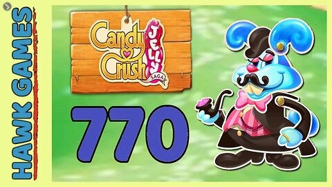 Candy Crush Jelly Saga Level 770 Super Hard ( Monkling Boss mode) - 3 Stars Walkthrough, No Boosters