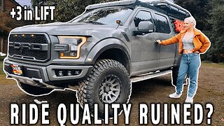 Does Lifting your Truck Ruin its Ride Quality? | Ford Raptor 3 inch Geiser Lift