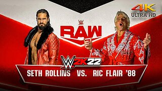 WWE 2K22: Seth Rollins Vs. Ric Flair '88 - (PC) - [4K60FPS] - Epic Gameplay!