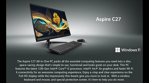 Acer Aspire C27-1700-UA91 AIO Desktop