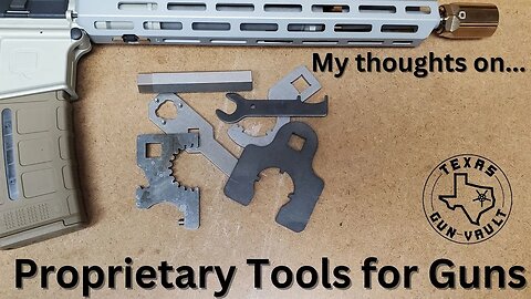 Why I do not like proprietary tools for guns, gunsmithing and silencers