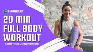 20 MIN FULL BODY WORKOUT - Beginner Version // No Equipment