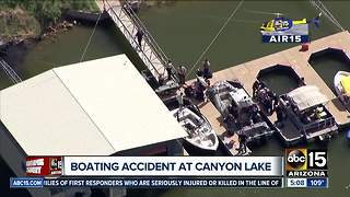 Ski boat crash injures children and adults at Canyon Lake