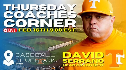 THURSDAYS COACHES CORNER, David Serrano - Former Head Coach - University of Tennessee