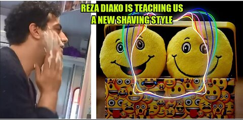 Reza Diako teaches us a new style to shave- light hearted and filled with joy and laughter video