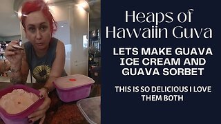 Making Hawaiian Guava Ice Cream and Sorbet