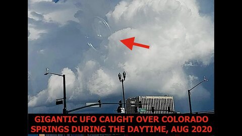 Gigantic UFO Caught Close to Cheyenne Mountain Complex, During the Day, Colorado Springs,