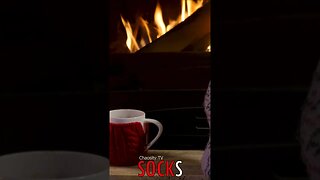 🧦 #SOCKS - Embracing Ease and Warmth as Legs and Feet Find Relaxation in Cozy Socks and Fire 🦵🏻