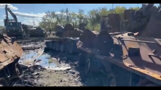 Ukraine finds new TANK GRAVEYARD packed with wrecked Russian vehicles