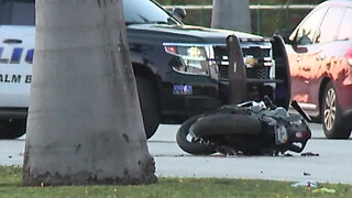 Motorcyclist killed in crash on Okeechobee Blvd. in West Palm Beach