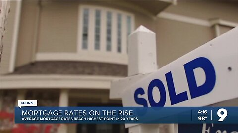 Mortgage rates are the highest they've been in 21 years
