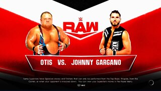 WWE Monday Night Raw Johnny Gargano vs Otis