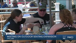 Cape Coral city leaders to discuss outdoor seating expansion on Monday