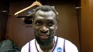 Kansas State Basketball | Abayomi Iyiola Postgame Interview | K-State 98, Michigan State 93