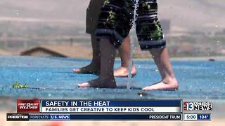 Families keep kids safe in summer sun