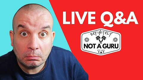 My first LIVE Q&A and chat - come and join in