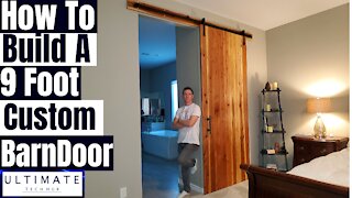 DIY BARN DOOR ON A BUDGET | SMARTSTANDARD 8FT BARN DOOR HARDWARE