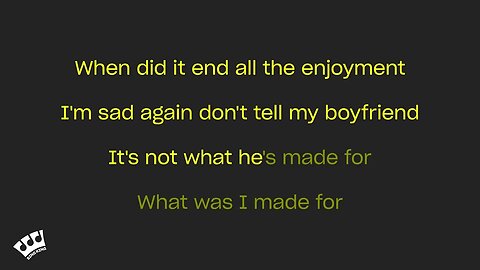 Billie Eilish What Was I Made For Karaoke Version