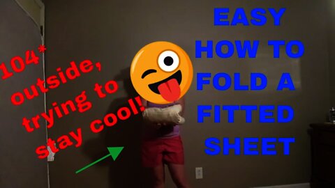 How To Fold A Fitted Sheet-EASY