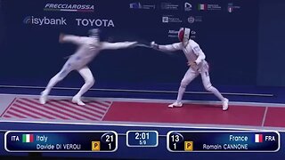 Epee Fencing - Like a flying bullet! | Di Veroli D vs Cannone R