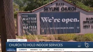 Church to hold indoor services despite health orders