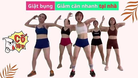 Aerobic giật bụng - Tập luyện giảm mỡ bụng nhanh chóng tại nhà | Chang aerobic exercise