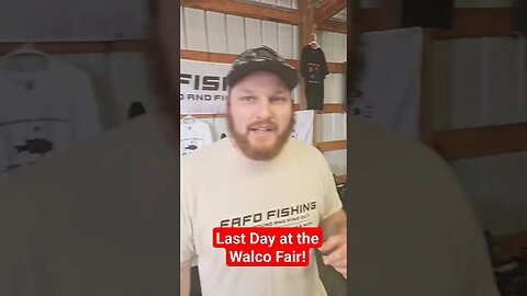 Last day at the Walco Fair! Hot deals on FAFO FISHING new colors, lures & ice rods! #fishing #wisco