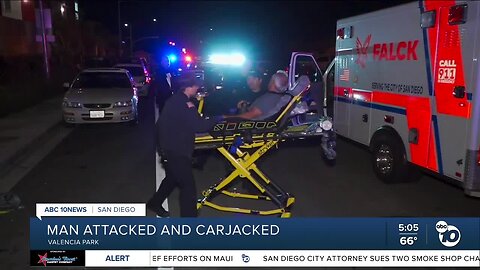 Man attacked, carjacked in Valencia Park