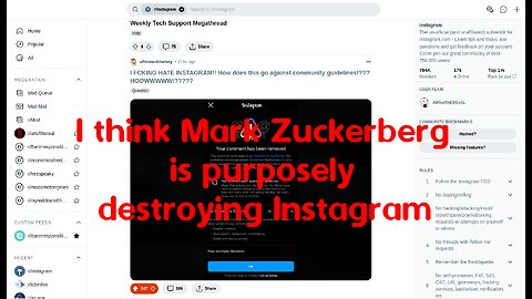 I think Mark Zuckerberg is purposely destroying Instagram