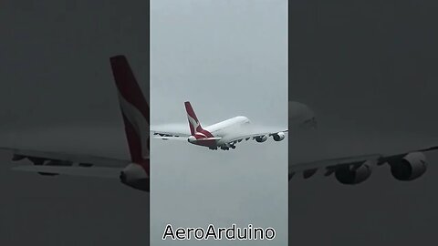 Saw Qantas #A380 Takeoff in Freezing Cold #Flying #Aviation #AeroArduino