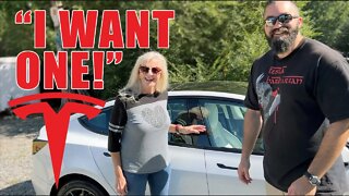 FIRST TIME in ANY Tesla! - Model 3 Test Ride! - Tesla Acceleration Reaction! - Tesla Soul Snatcher!