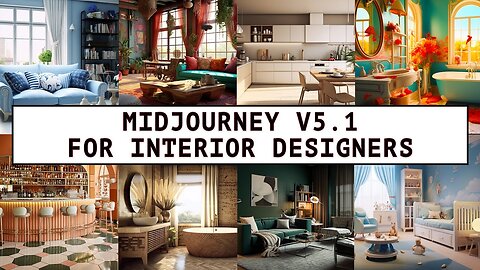 Midjourney V5.1 For Interior Designers - Design Spaces Like A Pro! Prompts Included!