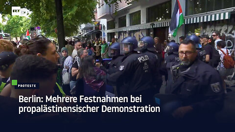 Berlin: Mehrere Festnahmen bei propalästinensischer Demonstration