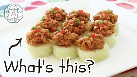 Korean Rolled Cabbage Rice and Tuna SsamJang (양배추 참치 쌈장) | Aeri's Kitchen