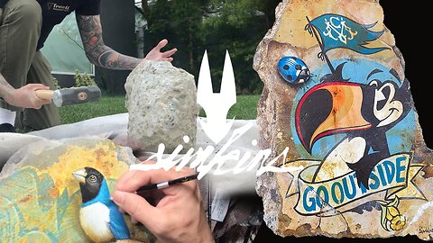 Greg "Craola" Simkins paints a Broken Wall