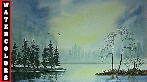 HOW TO PAINT MISTY LANDSCAPES IN WATERCOLOR