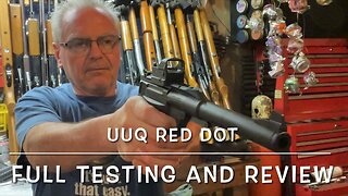 UUQ RHD-27 reflex red dot 2 moa shake awake & light sensor review & plinking on my Umarex buck mark