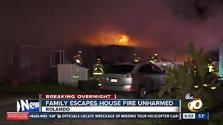 Family escapes Rolando house fire