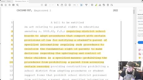 Review of Florida's Parental Rights in Education bill. Also Known as Don't Say Gay Bill.