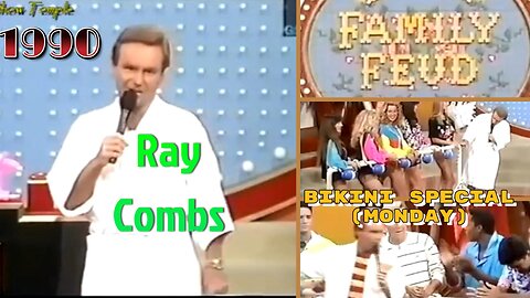 Ray Combs | Family Feud | Bikini Special Week ~ Monday (1990) Full Episode | Game Shows