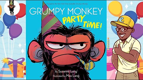 👓Read with Mr. Phishy! |🐵Grumpy Monkey Party Time! | 🎶Animation & Music!