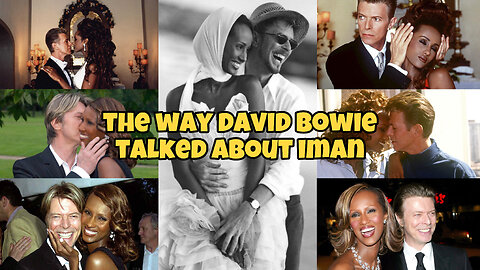 the way David Bowie talked about Iman 🥲❤️