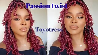 Ombre Red and Black Passion Twist @Toyotress