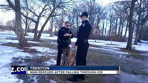 Trenton police rescue man and his canine best friend from icy water off Trenton