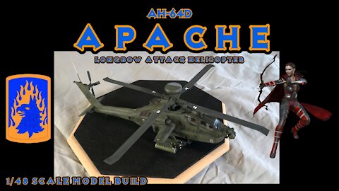 Building the Hasegawa 1/48 scale AH-64D Apache Longbow Attack Helicopter