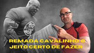 Como fazer a remada cavalinho corretamente