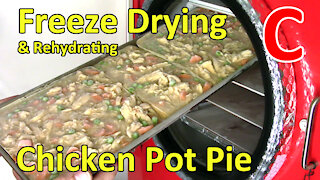 Chicken Pot Pie - Rehydrating & Making
