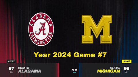 CFB 24 Alabama Crimson Tide Vs Michigan Wolverines Year 2024